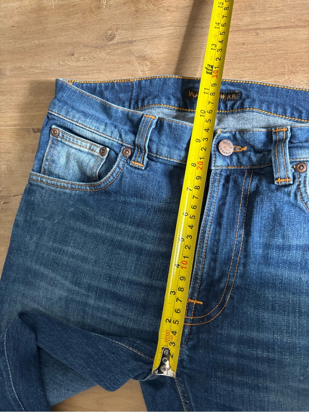 Nudie Jeans Lean Dean Blue Ridge Cotton Stretch Jeans W30 L32 - Picture 12 of 16